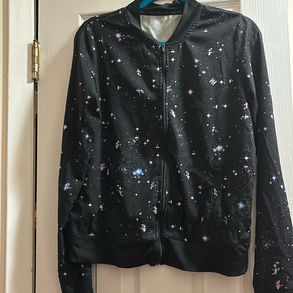 Nicole Miller Galaxy active wear zipper up